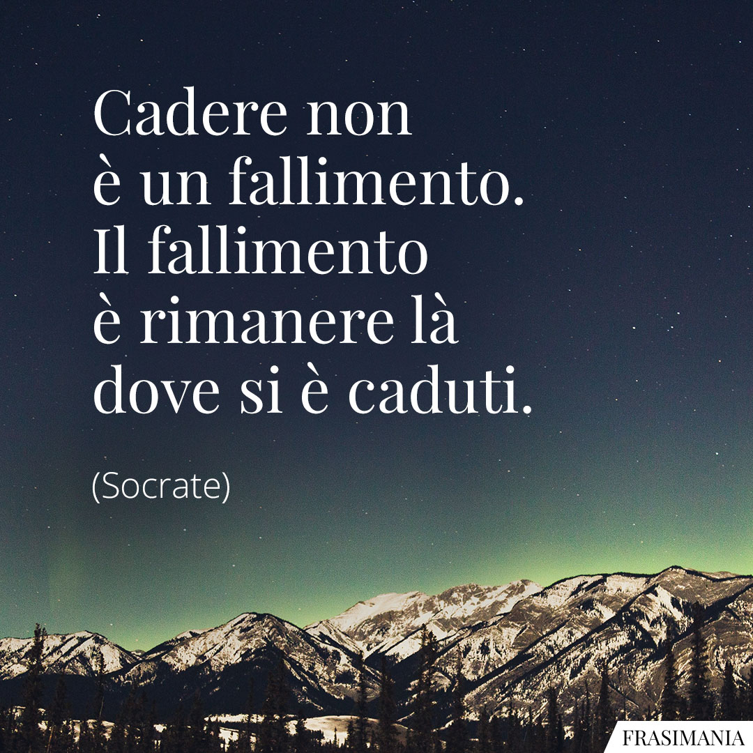 Frasi cadere Socrate